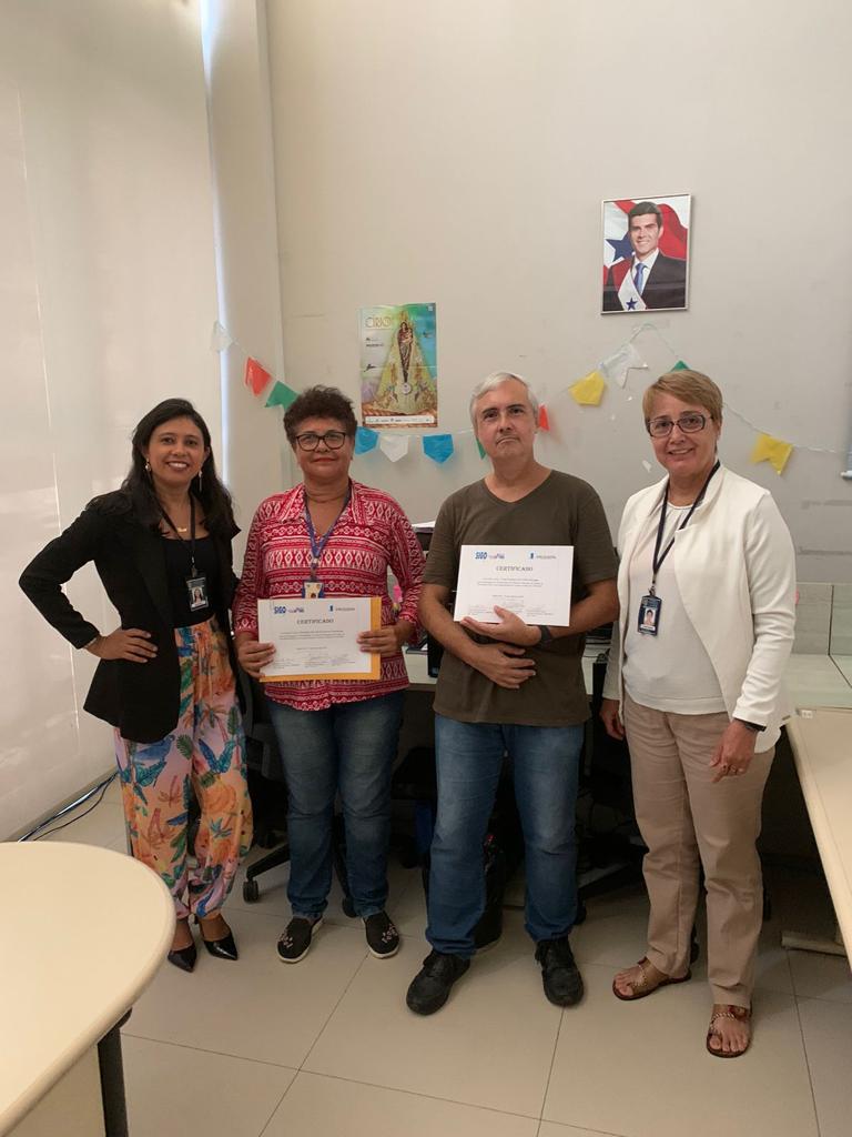 Entrega de certificado após o treinamento do SIGO - ARCON