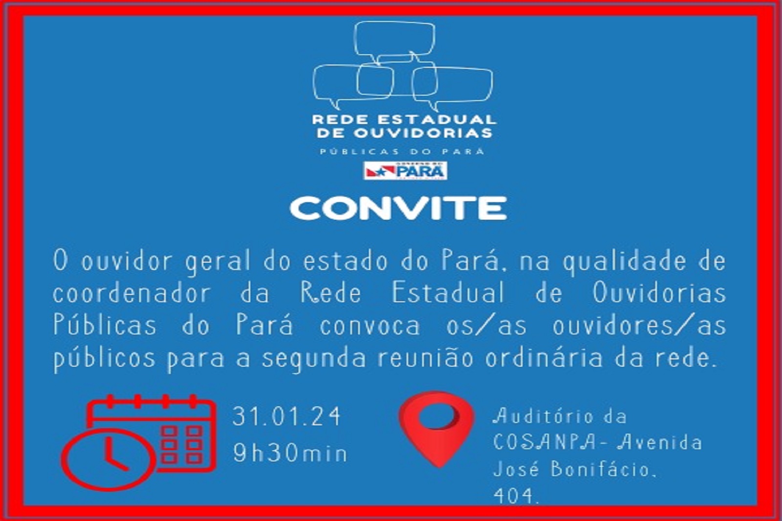 Rede Estadual de Ouvidorias - CONVITE