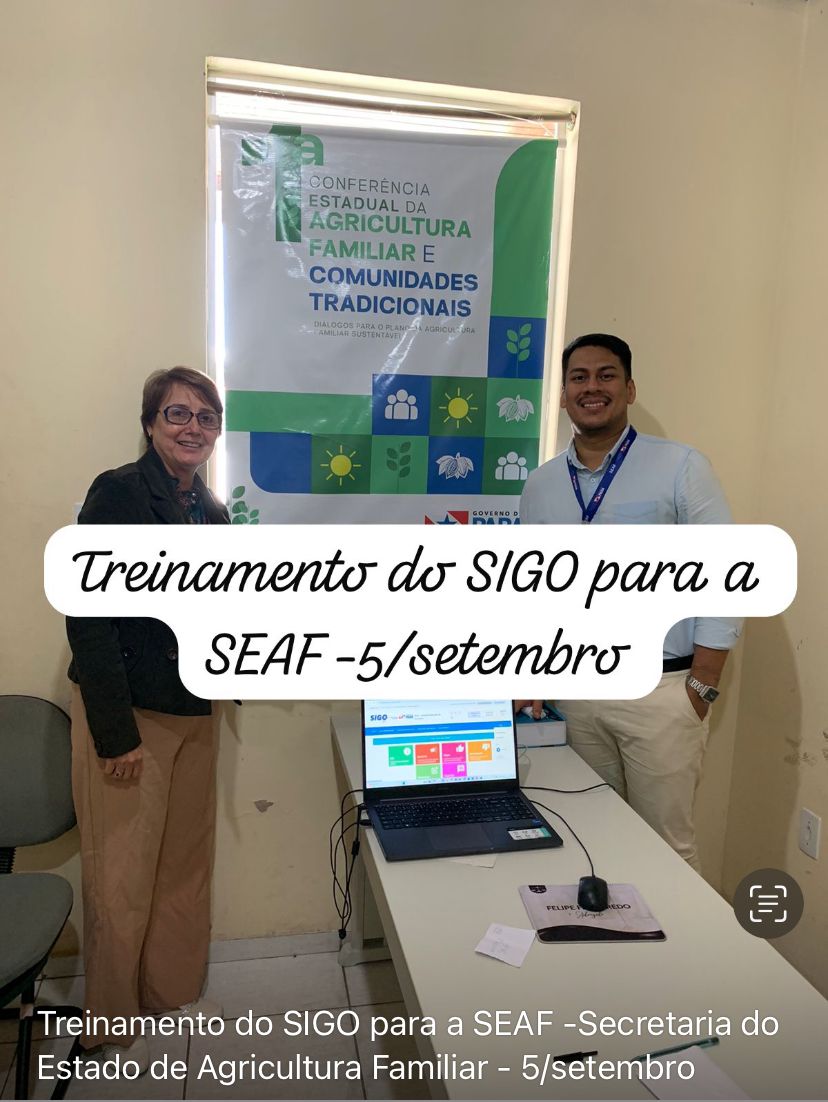 Treinamento do SIGO - SEAF