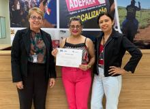 Entrega de certificados após o treinamento do SIGO a ADEPARA