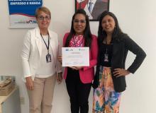 Entrega de certificados após o treinamento do SIGO a SEASTER