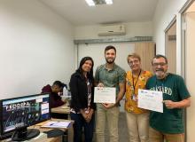 Entrega de certificados após o treinamento do SIGO a SEMAS