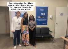 Treinamento do SIGO - Sistema Integrado de Gestão de Ouvidorias com o órgão da DPE