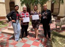 Entrega de certificados após o treinamento do SIGO a UEPA