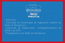 REDE ESTADUAL DE OUVIDORIAS - PAUTA